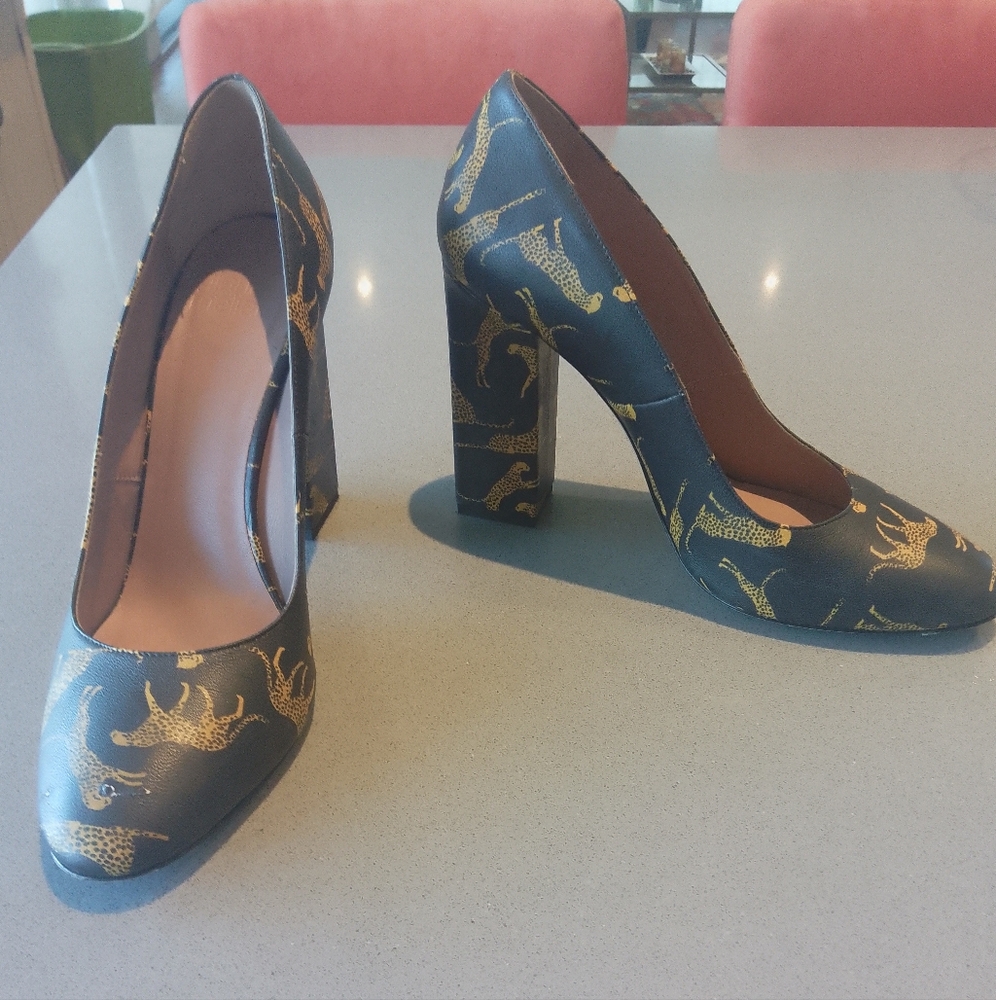 gianna meliani Cheetah Design Heels Made In Italy Size 39